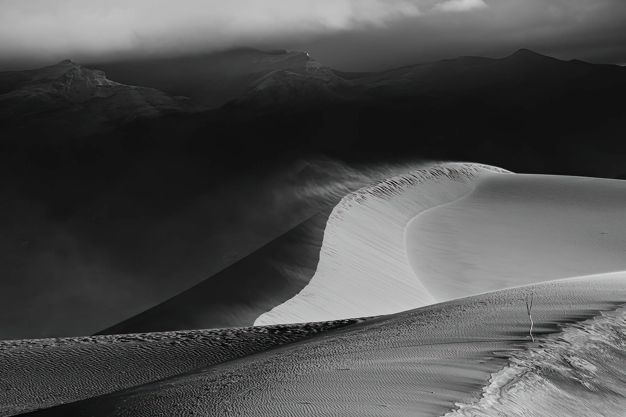 Storm Approaching Sand Dunes