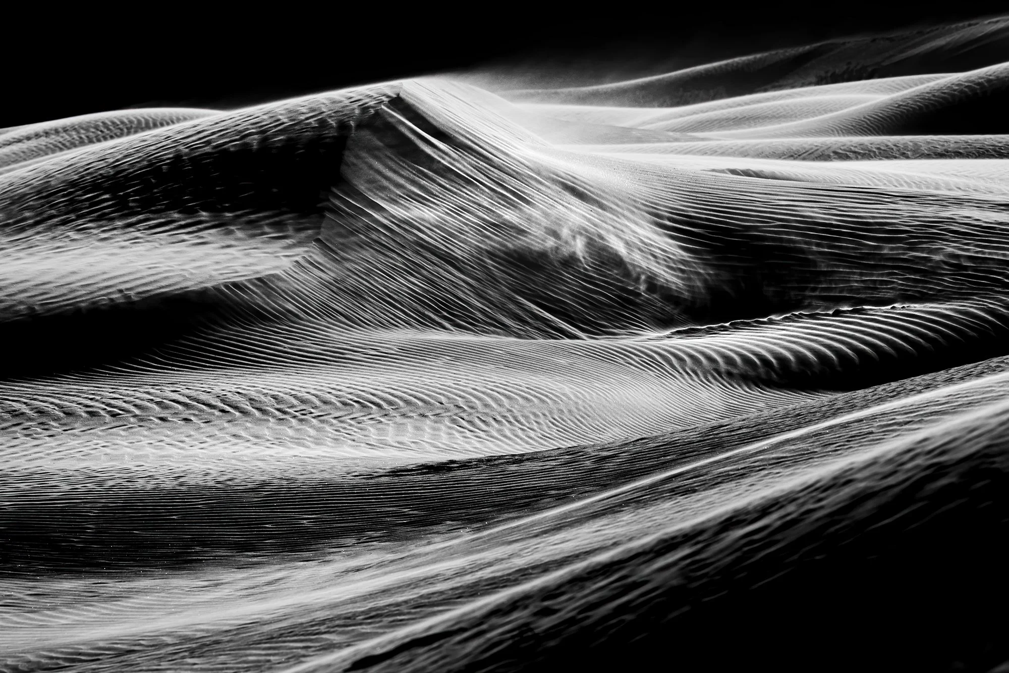 Sand Dunes Study in BW