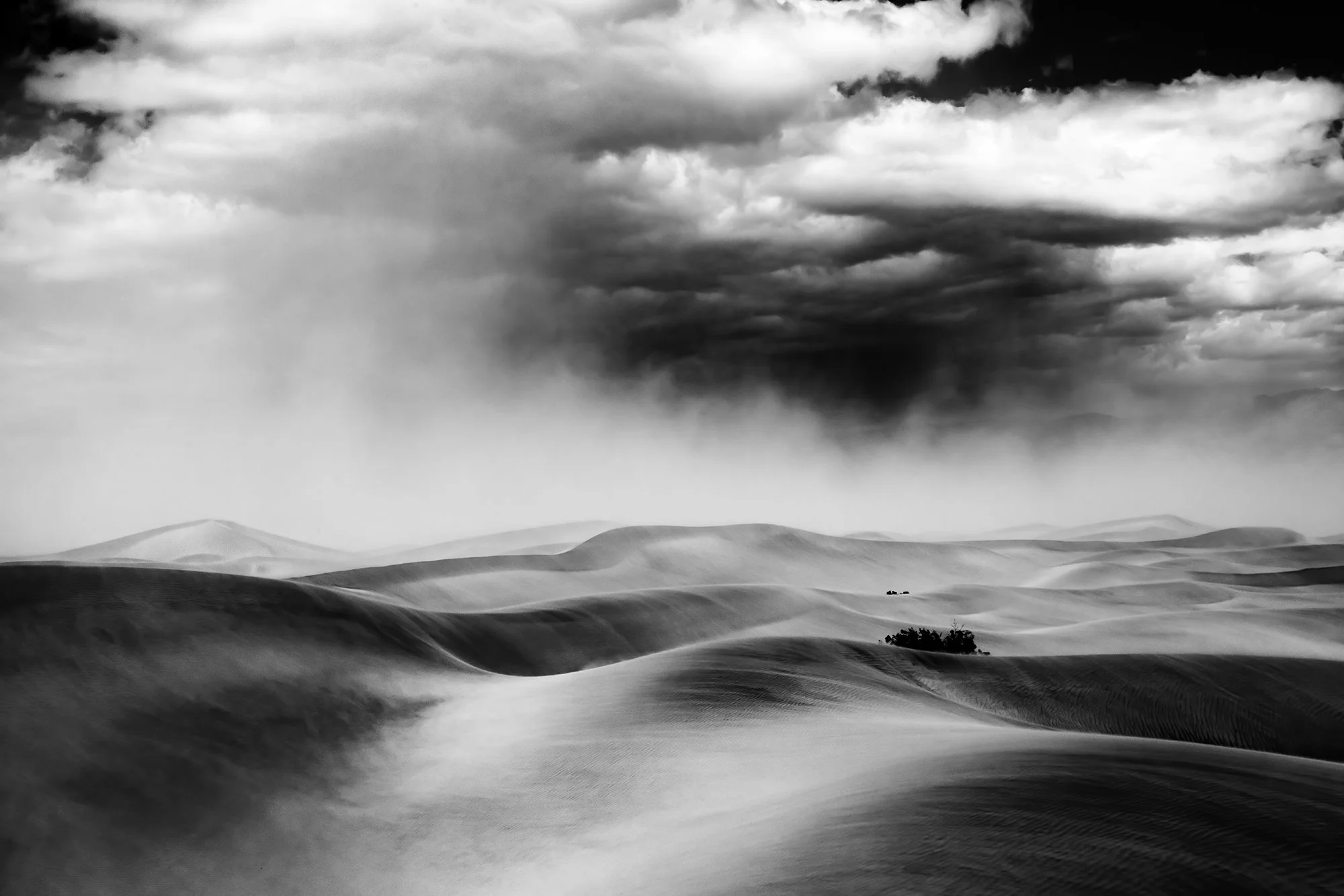 Clouds &amp; Wind Over Sand Dunes