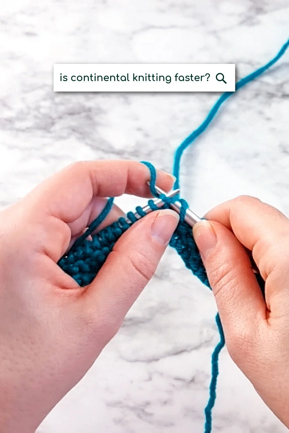 English vs Continental knitting styles — Becca J Norman