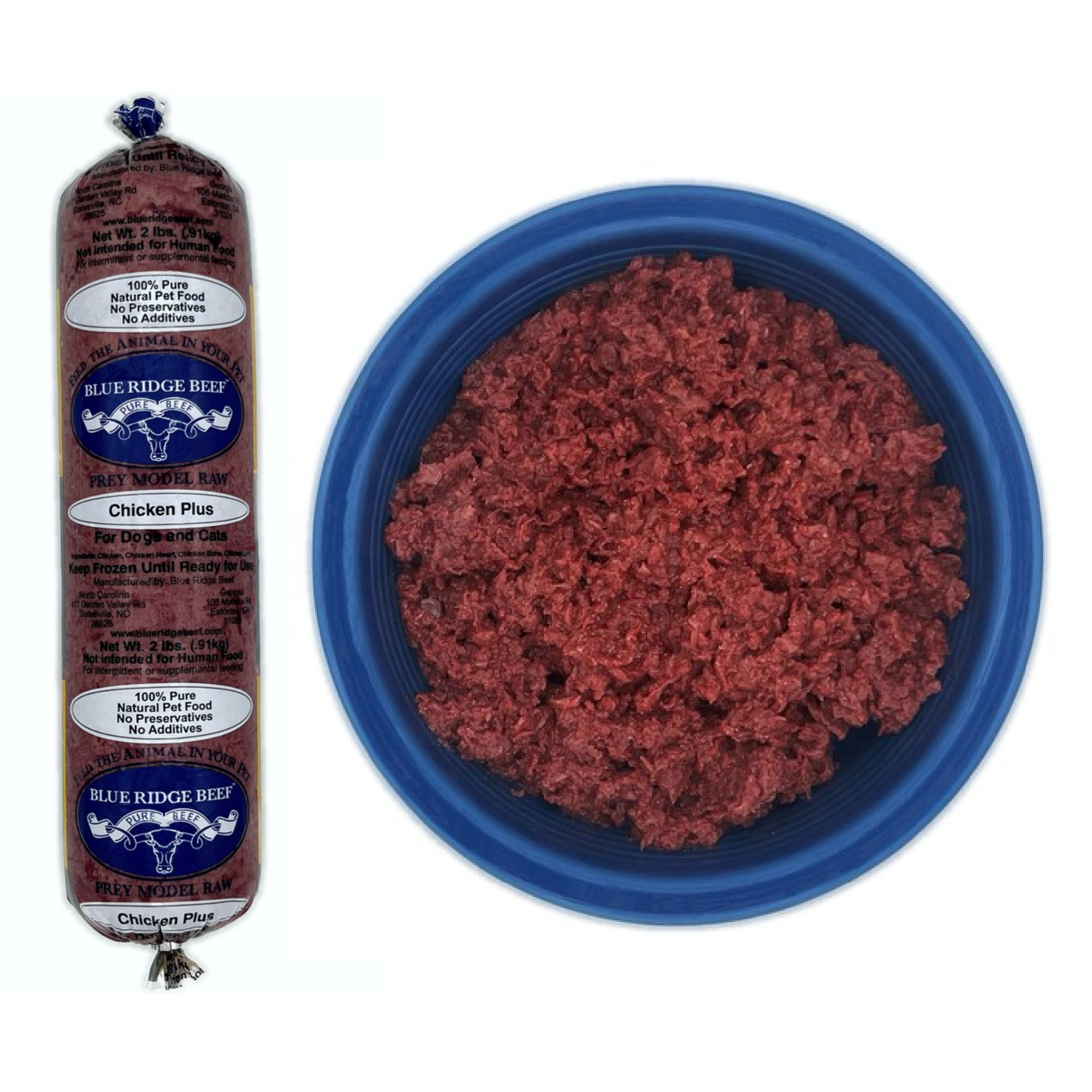 *NEW* Chicken PLUS (30lb case of 2lb chubs)