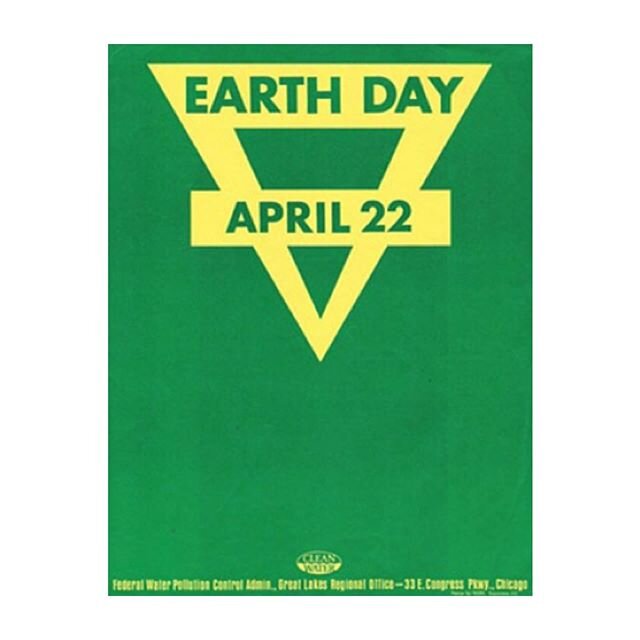 Happy Earth Day! Today marks the 50th anniversary of the first official Earth Day so we thought it might be nice to look back at some of the designs created for the original event. In some ways, it may seem like a strange time to be thinking about th