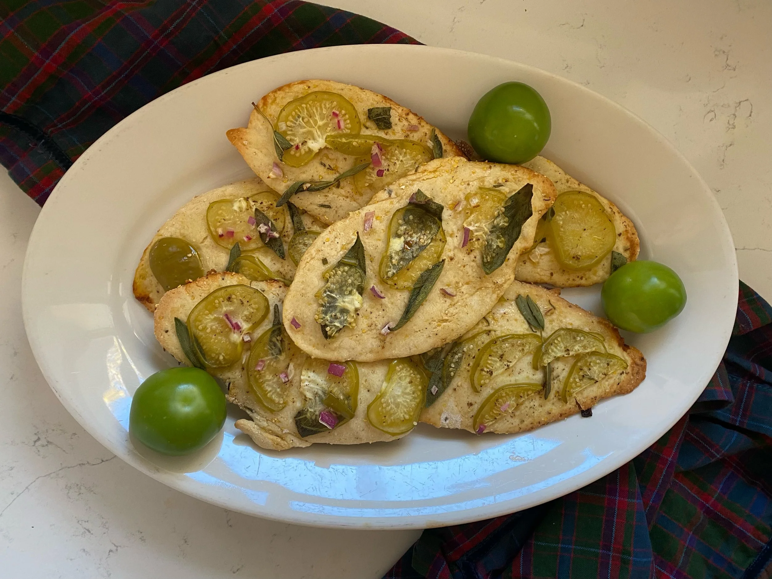 A Crisp Herb Flatbread to Crave Alllll Year