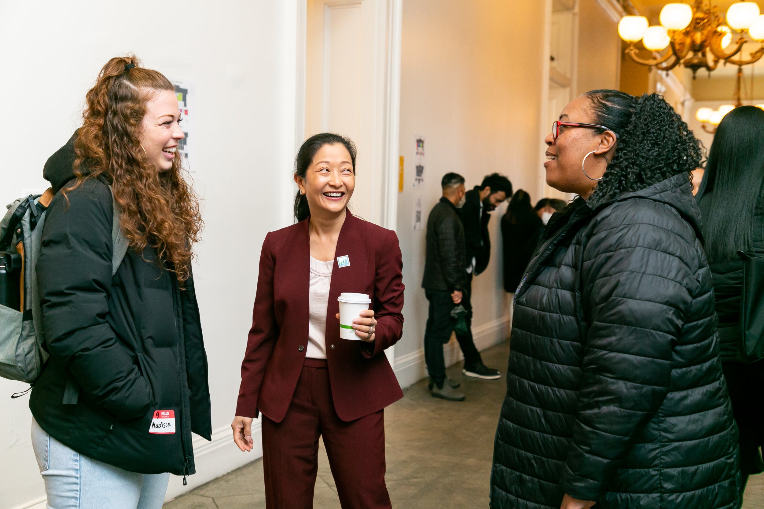 Madison Holland with Director Su and Sherrice Dorsey at the 2023 All Grantee Convening