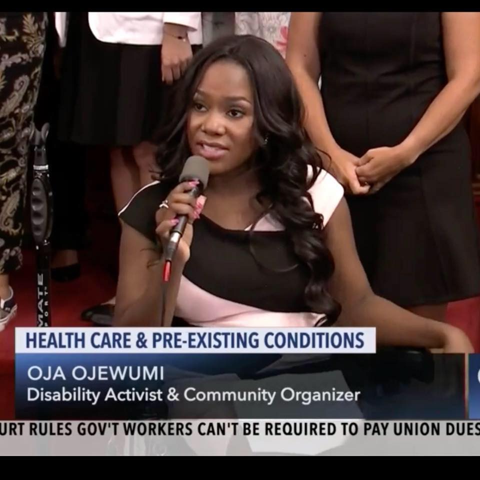 ola ojewumi  talking about healthcare and pre-existing conditions