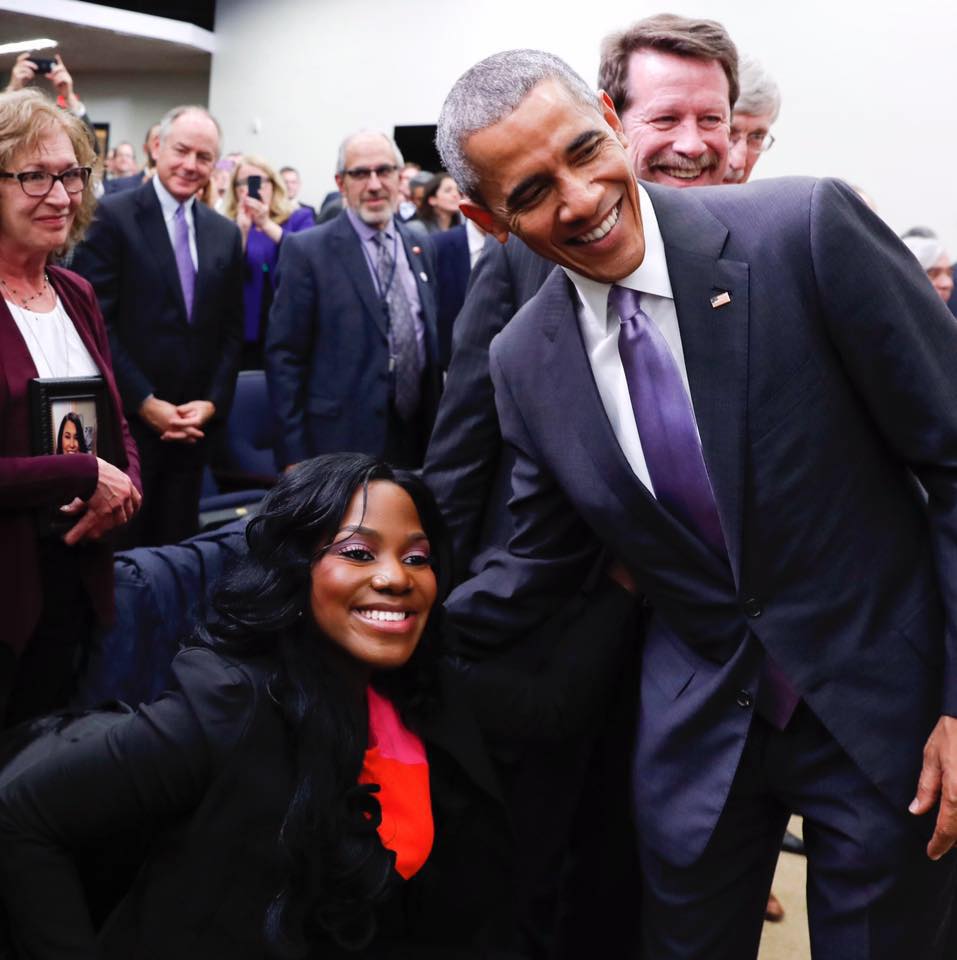 ola ojewumi and Mr President Barak obama