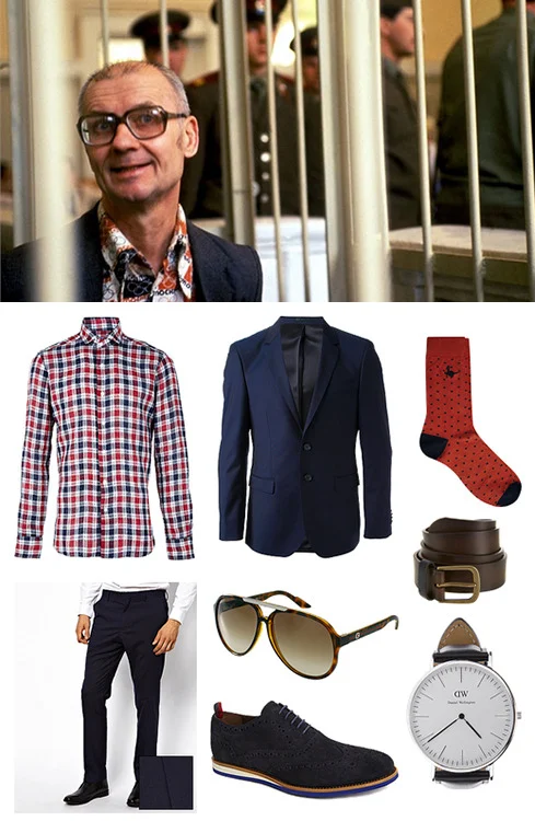 “Don’t blow my brains out. The Japanese want to buy them!” Andrei Romanovich Chikatilo (1936 - 1994).Barba - Checked shirt.Hugo Boss - Slim cut suit.ASOS - Slim tuxedo suit trouser.Gucci - Aviator sunglasses.Hugo Boss - Black cavro wedge brogues.Jac…