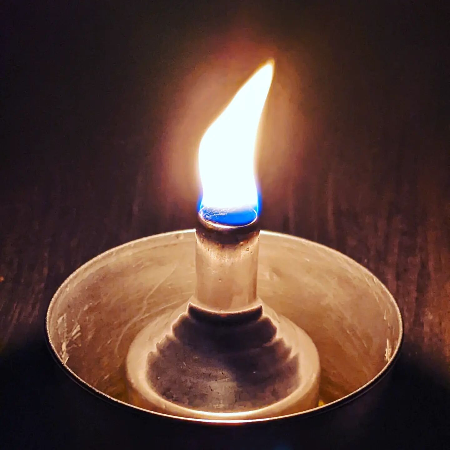 The menorah and the hanukkah lamp were originally fueled by olive oil, not candles. I used a measuring cup, a funnel, and a shred of an old cotton towel to see if I could make it work.

#oliveoil #lamp #cotton #menorah #universalenlightenment