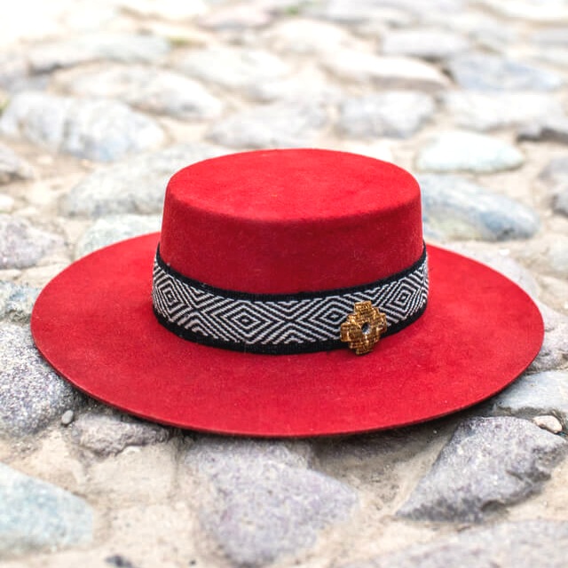 Nawi - Spanish Style Hat - Red 