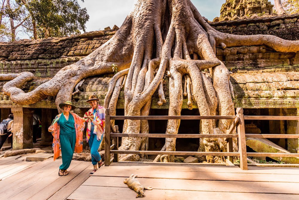 Pats and Laura in Cambodia