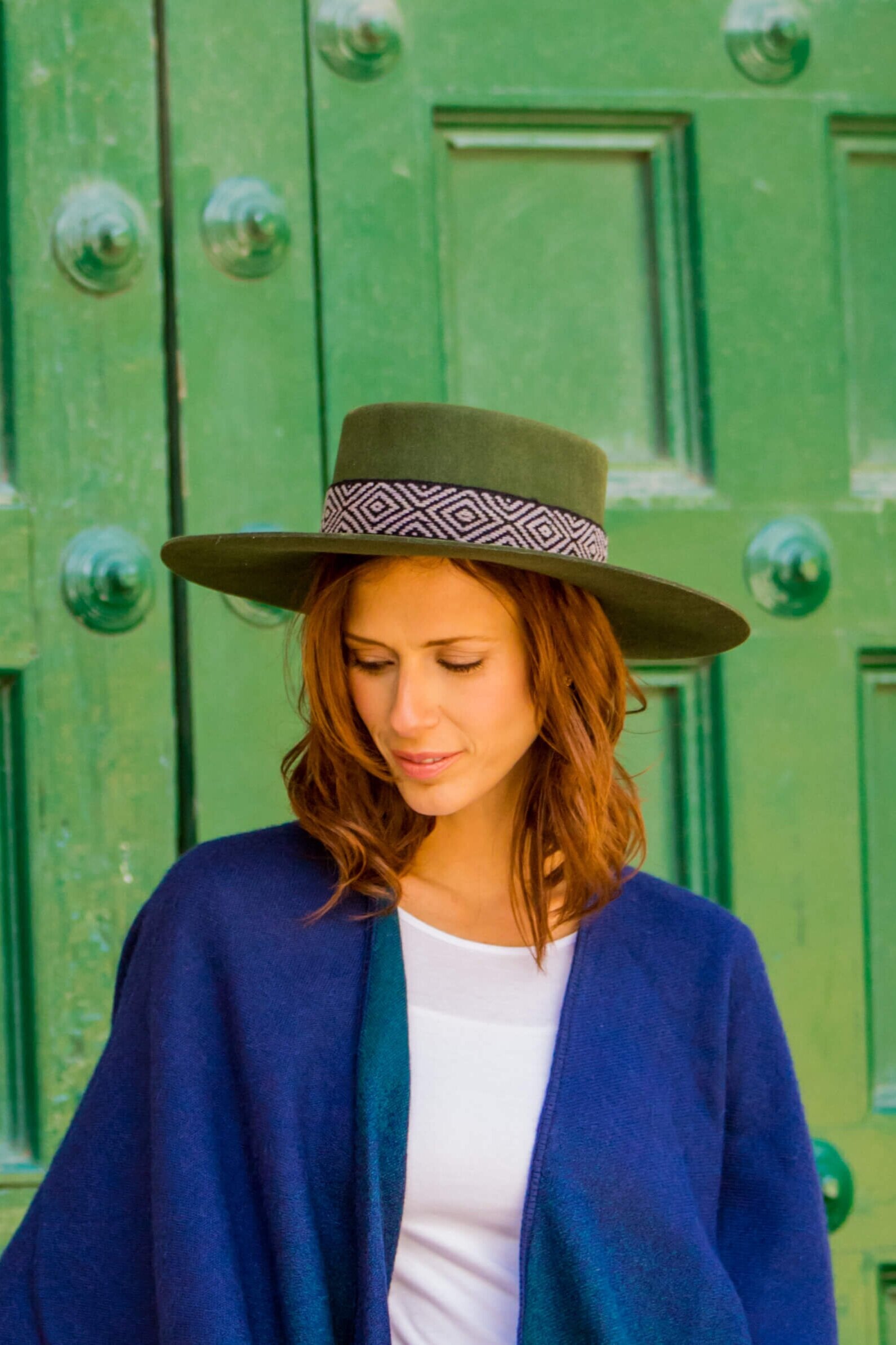 Nawi - Spanish Style Hat - Hunter Green 