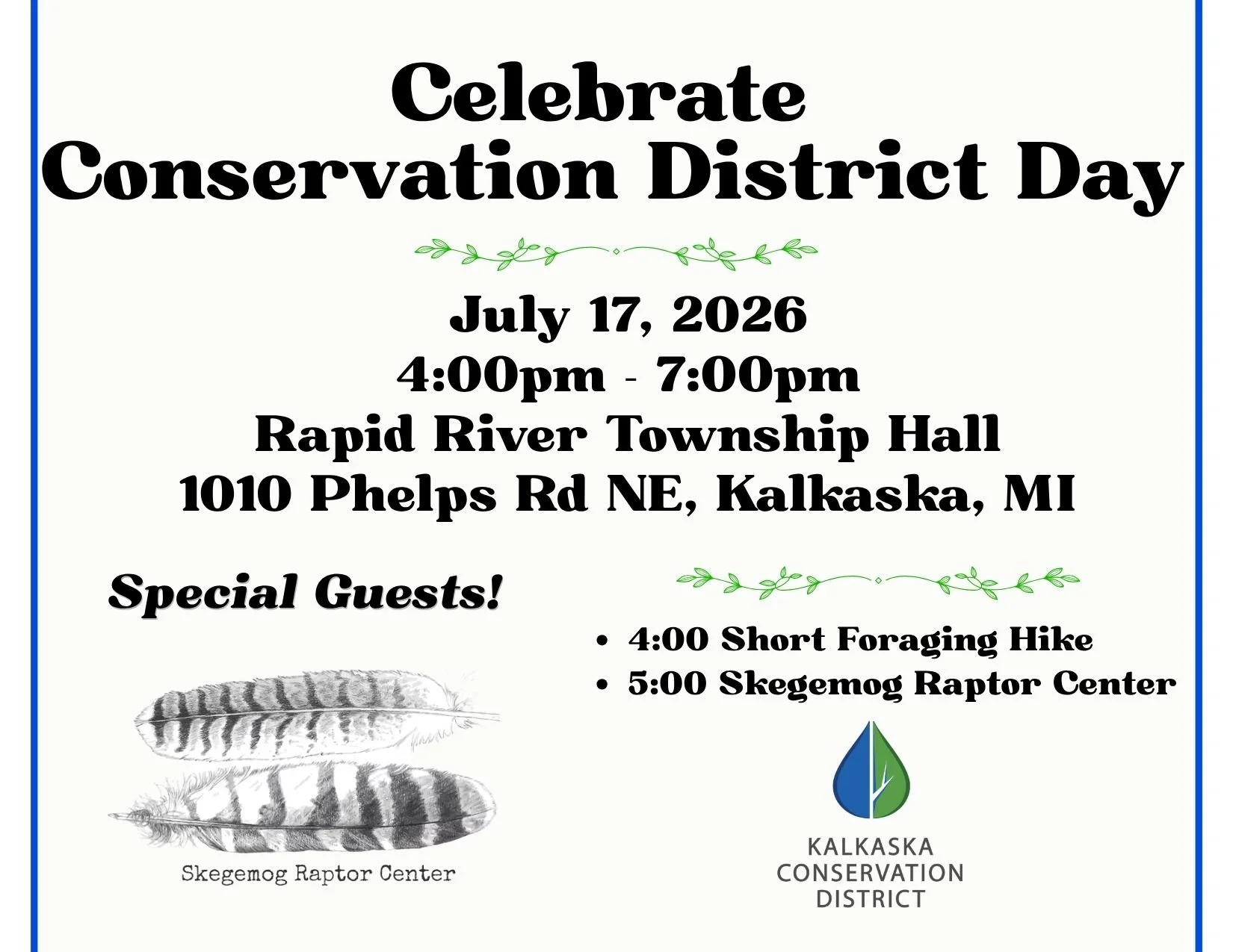 Conservation District Day with Skegemog Raptor Center