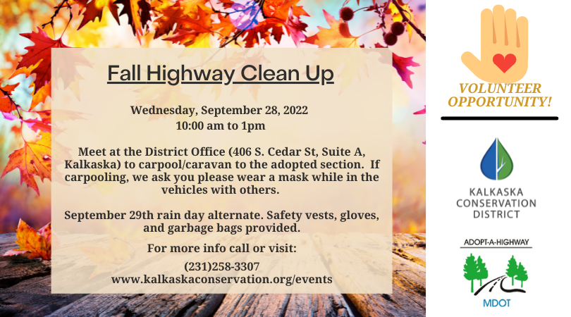 Fall 2022 Highway Clean Up with the District — Kalkaska Conservation ...