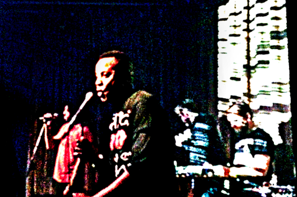  “True Believer” at Brick &amp; Mortar Music Hall, San Francisco, CA: (l to r) Diggs, Outlaw, Hutson, Snipes  Photo by Brian Uhl 