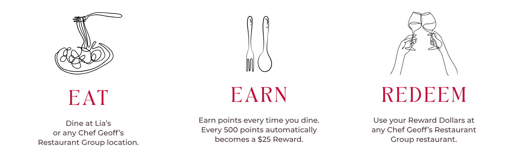 Join Lia’s Rewards Program