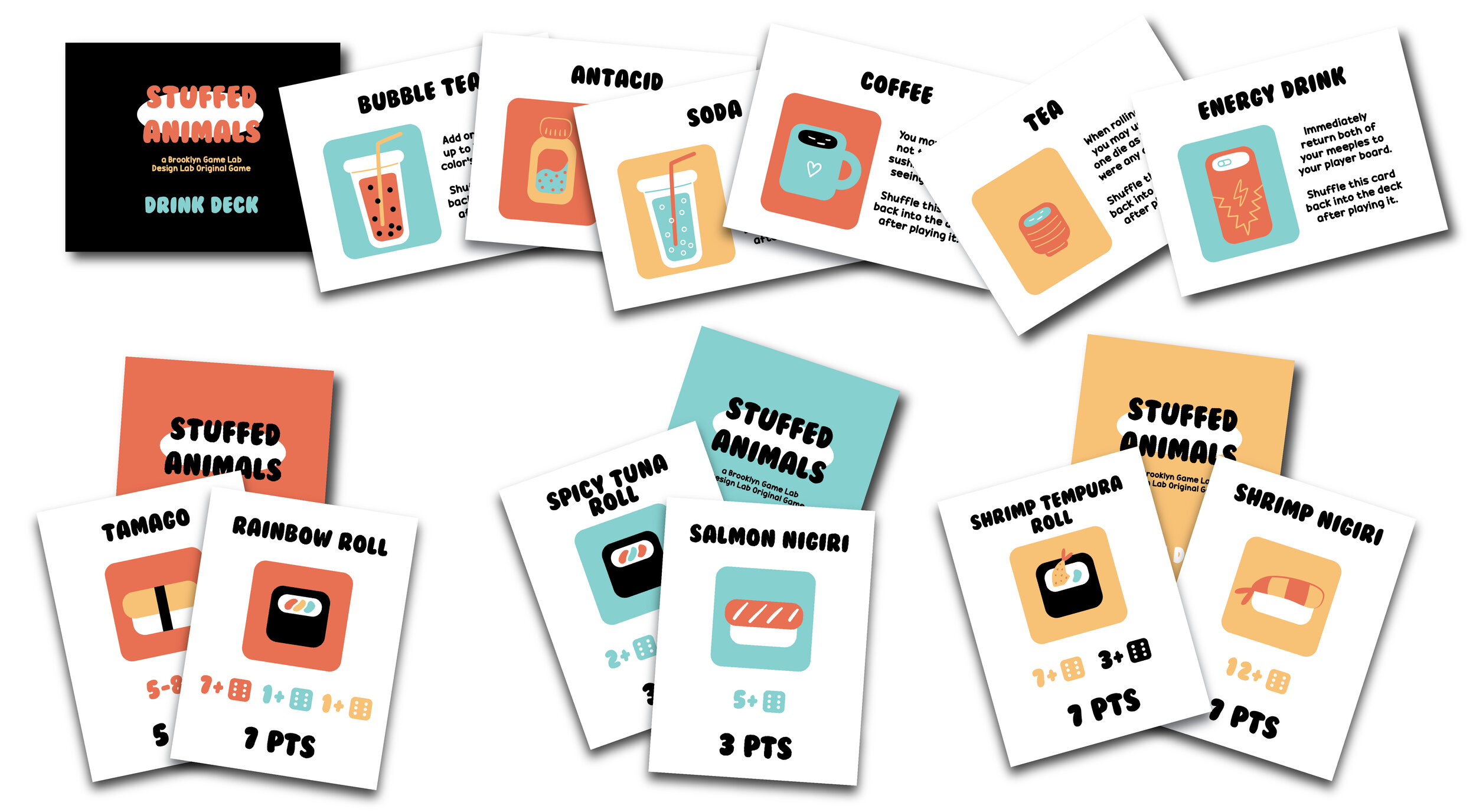Stuffed Animals: Sushi and Food Decks