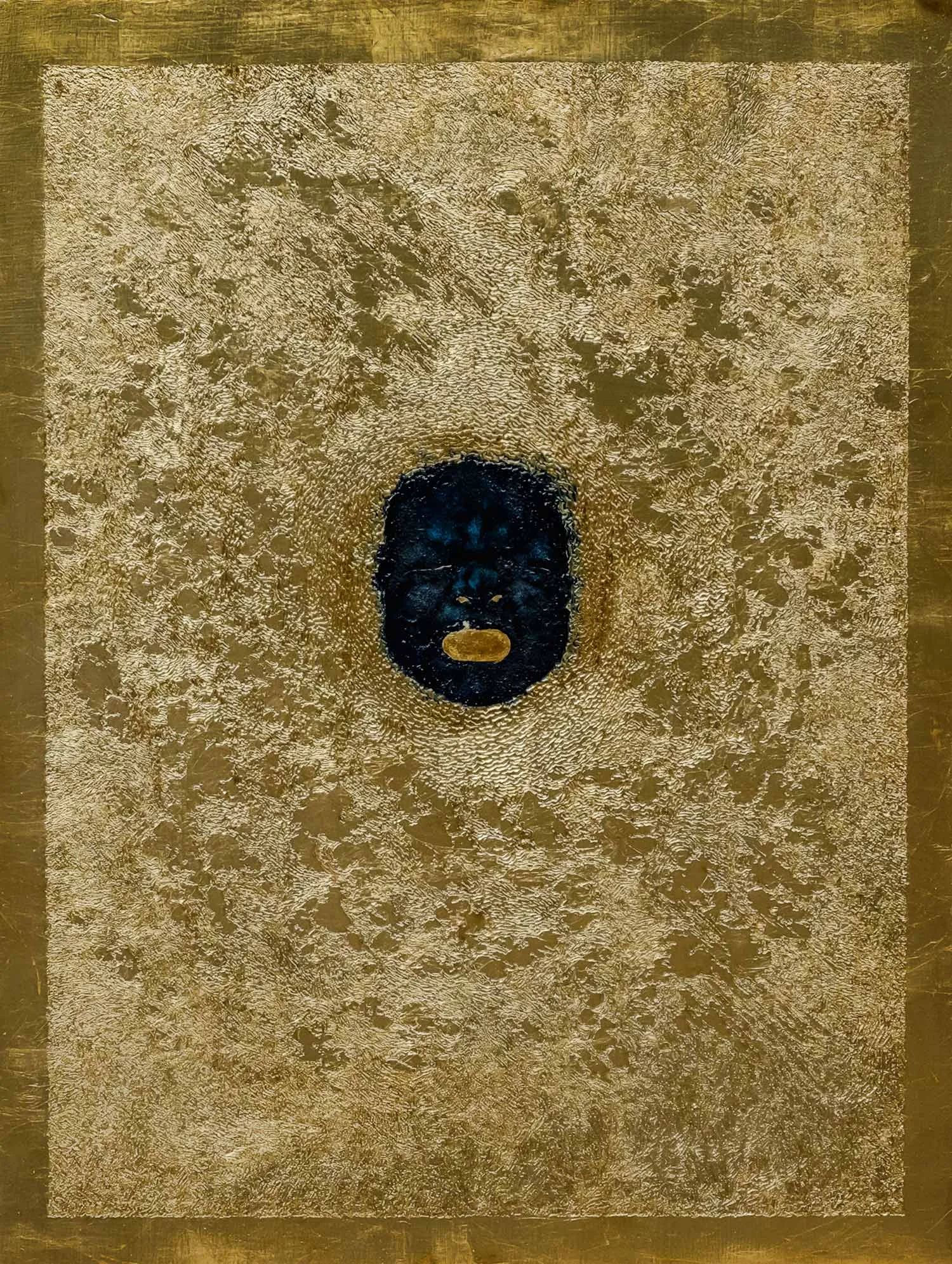 Out Aristomenis Theodoropoulos | 2018 - Acrylic, oil and gilding on wood, 56 x 66.5 cm