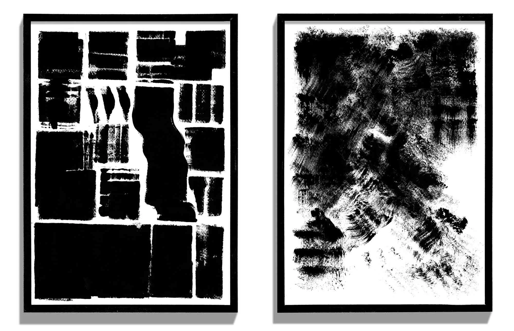 A Voice, 2 (Μια Φωνή, 2) 2019 - Acrylic on paper, dimensions variable
