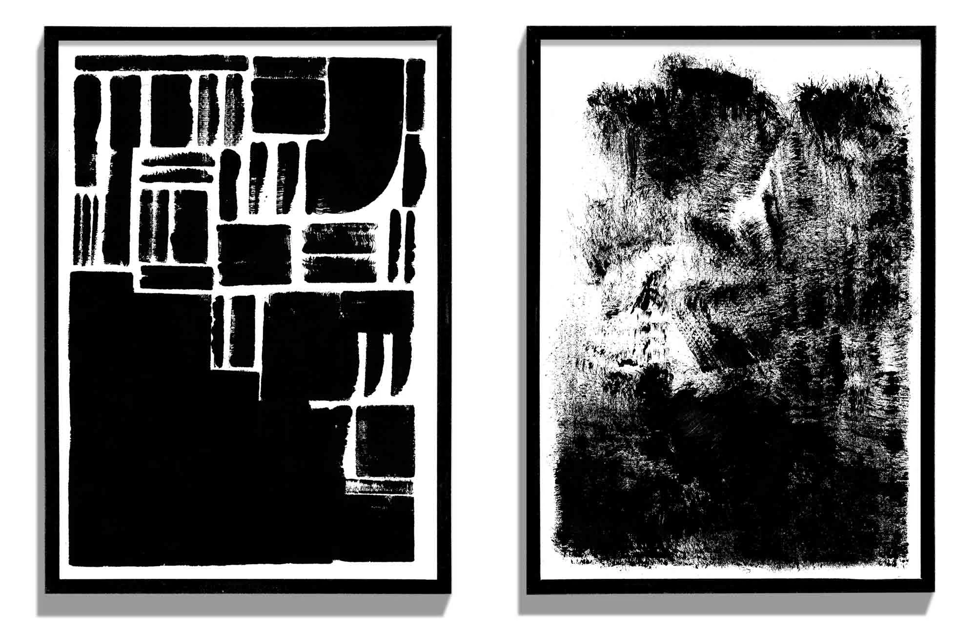 A Voice, 3 (Μια Φωνή, 3) 2019 - Acrylic on paper, dimensions variable