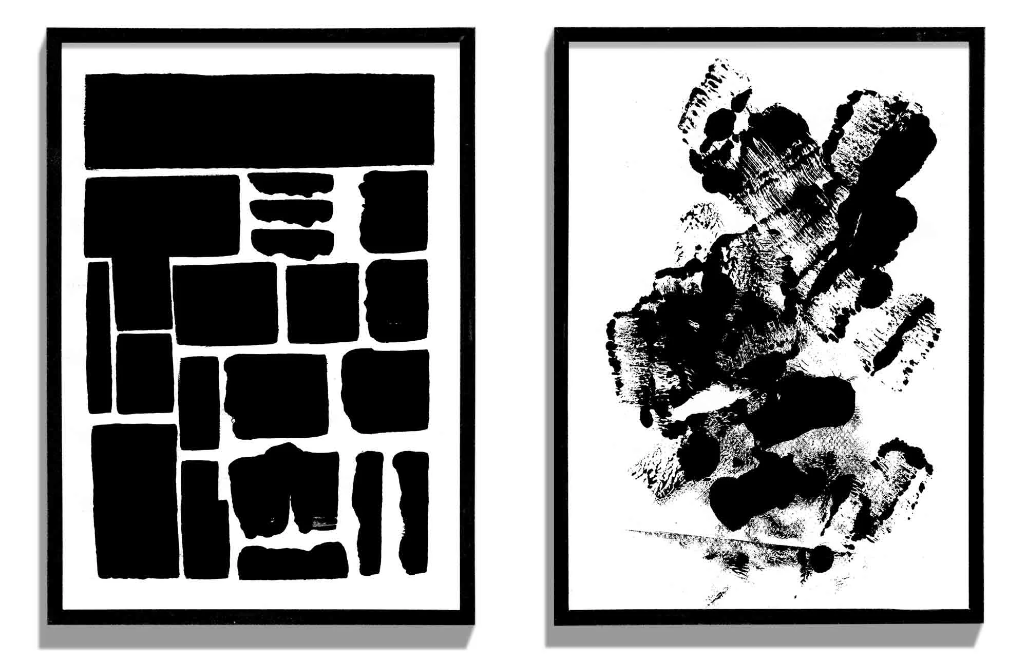 The Silence, 1 (Η Σιγή, 1) 2019 - Acrylic on paper, dimensions variable