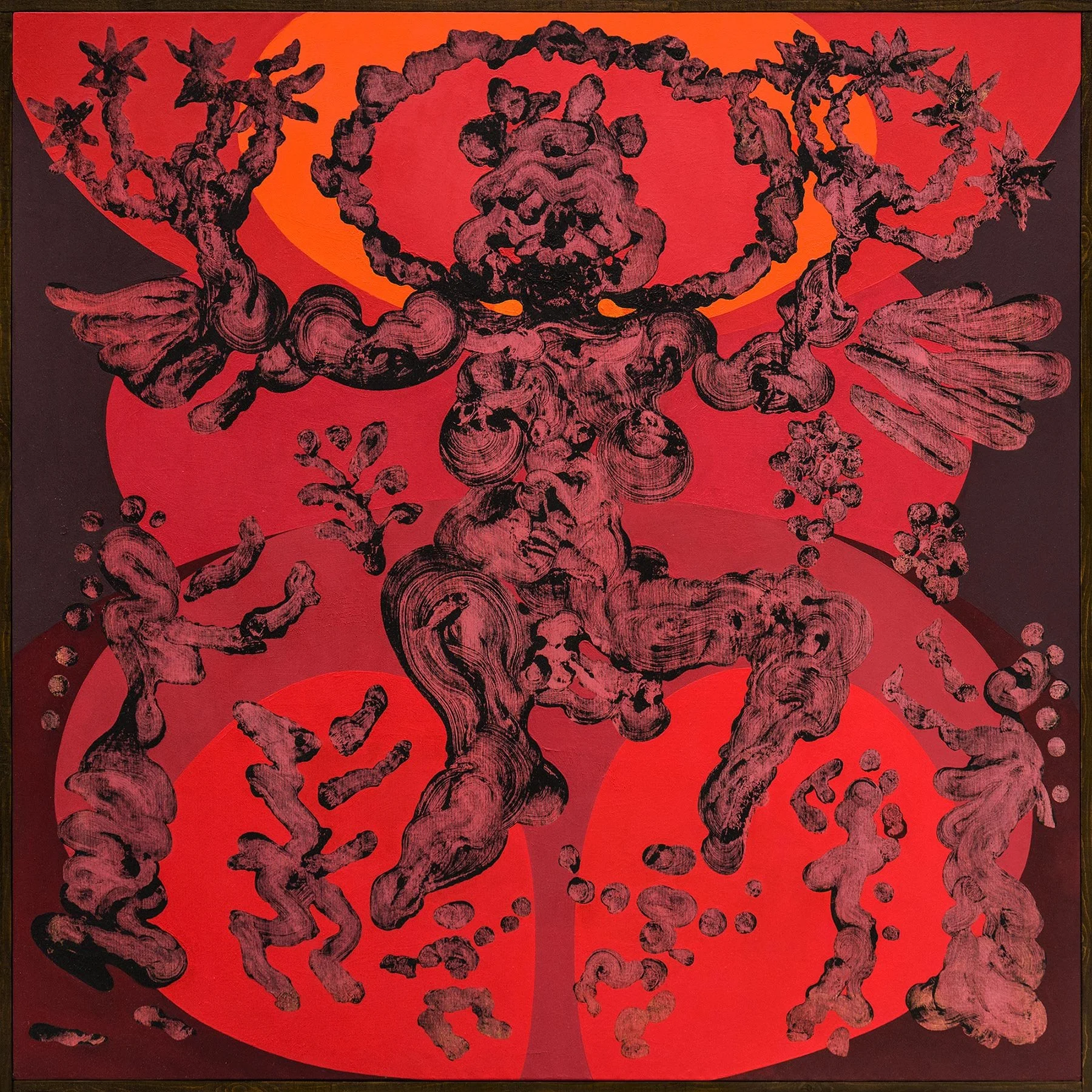 "Come"
Oil on canvas and wood frame, 180x180 cm, 2025  - Aristomenis Theodoropoulos  