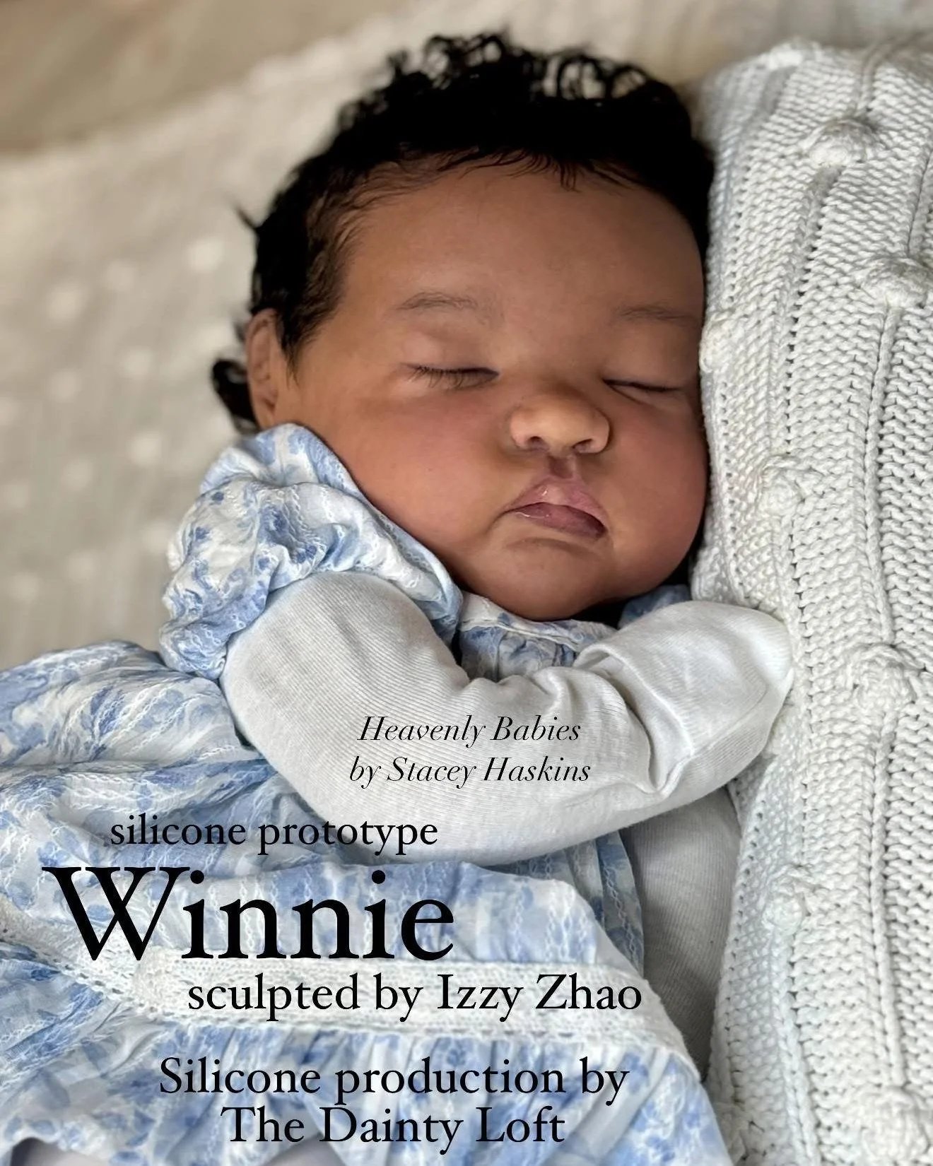 @stacey.haskins.art.dolls's version of Winnie <3 I'm obsessed with those curls!!

Kits will be available March 21 on my website.