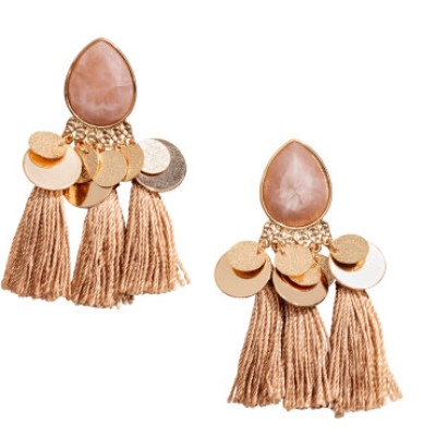 Rose &amp; Gold Earrings