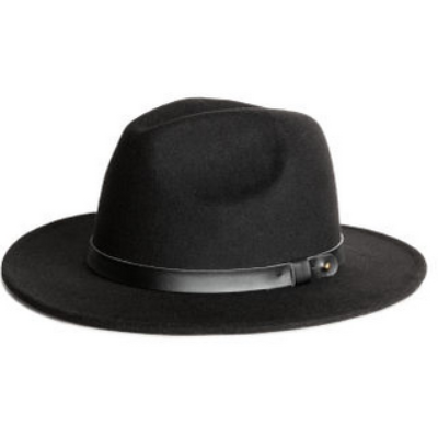 Black Felt Hat