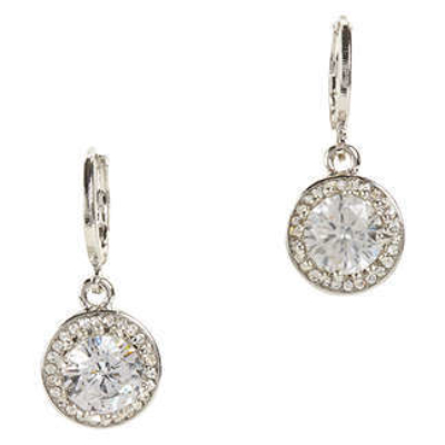 Diamond Tear Earrings