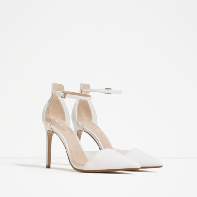 Zara White Heels