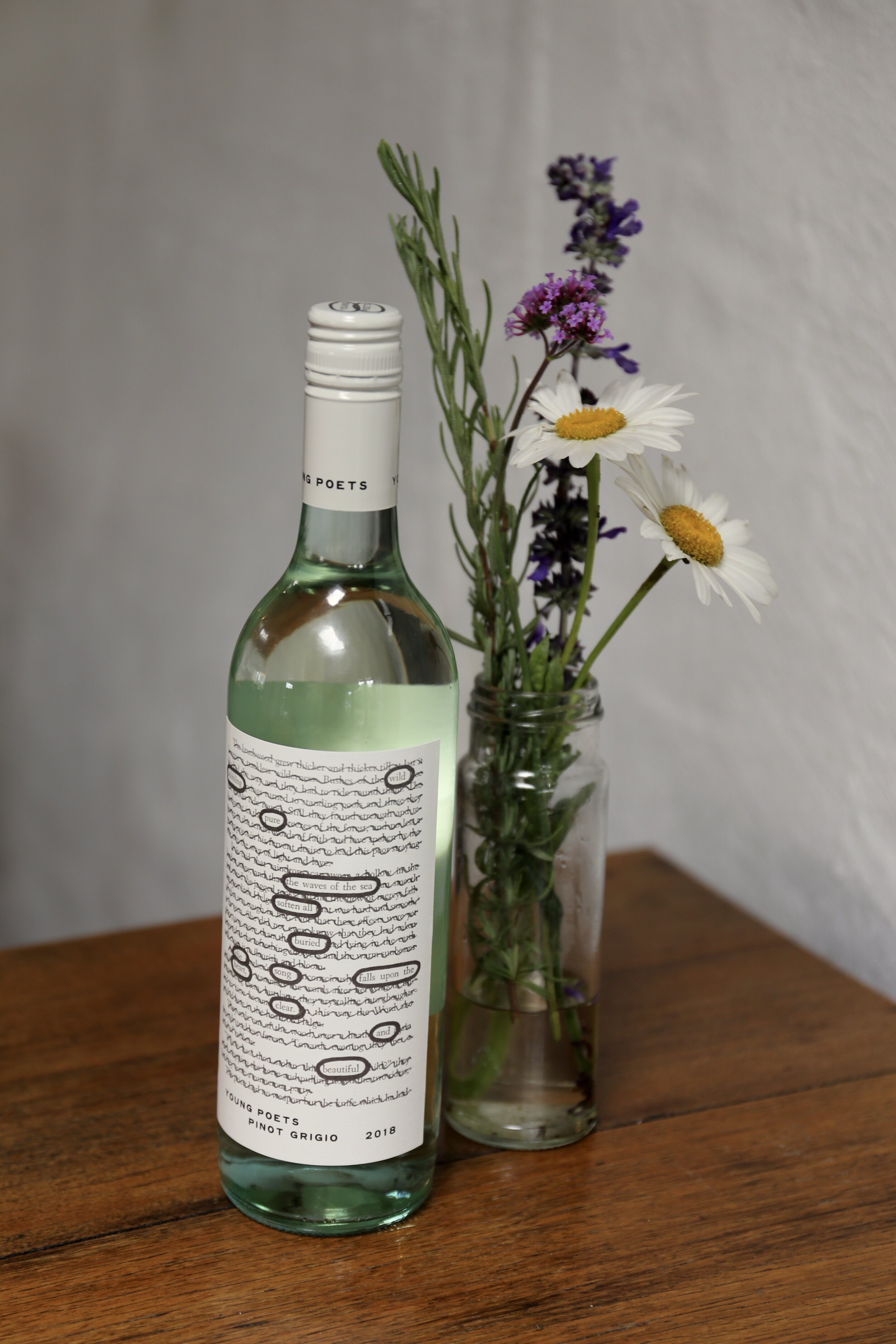 A Bottle of Young Poet Pinot Grigio