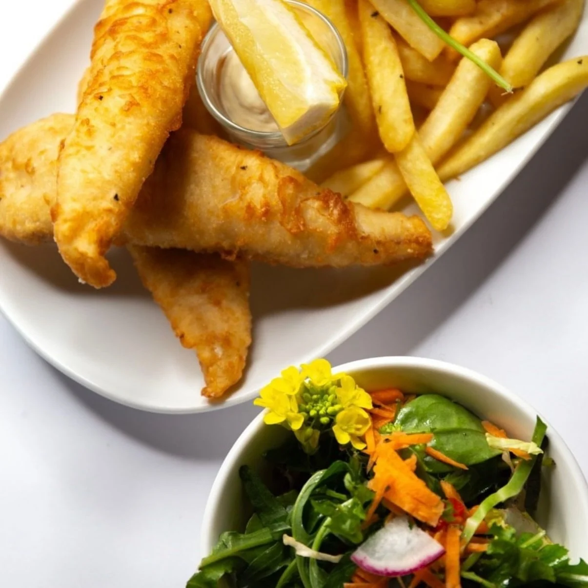 Lunch plans? We&rsquo;ve got you covered with our $29 Lunch Specials.⁣
⁣⁣
Take your pick from our Lunch Specials menu:⁣⁣
▪ Grilled or Battered Catch of the Day (GF)⁣⁣
▪ Szechuan Salt &amp; Pepper Squid with Caper Tartare &amp; Nam Jim (GF)⁣⁣
▪ Housem