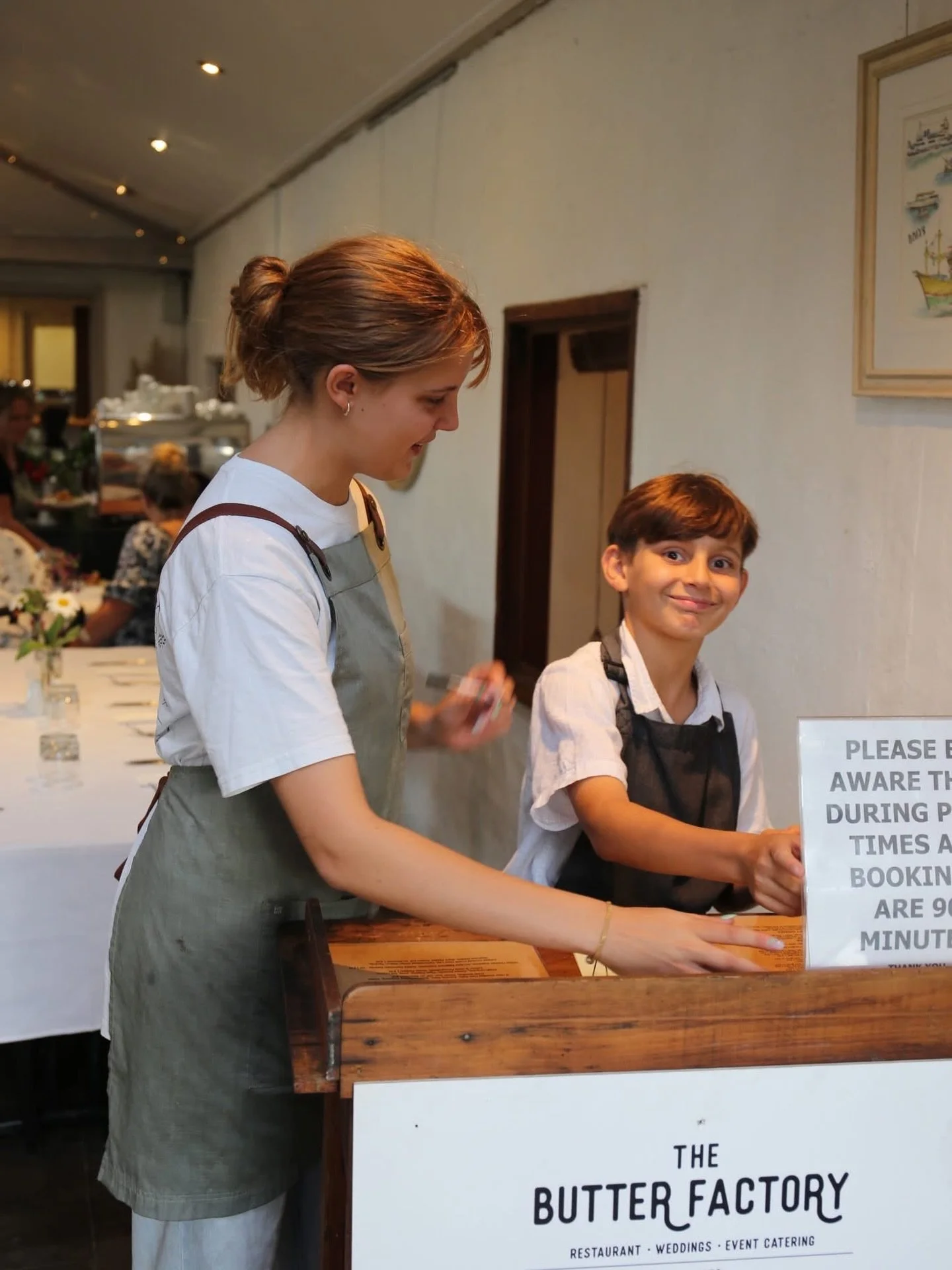 This year we celebrate 20 years in business, and when I look back, I realise that my children Laura and William have been part of our story. They deserve their own post and recognition. 

Laura and William have grown up in the restaurant. Early morni