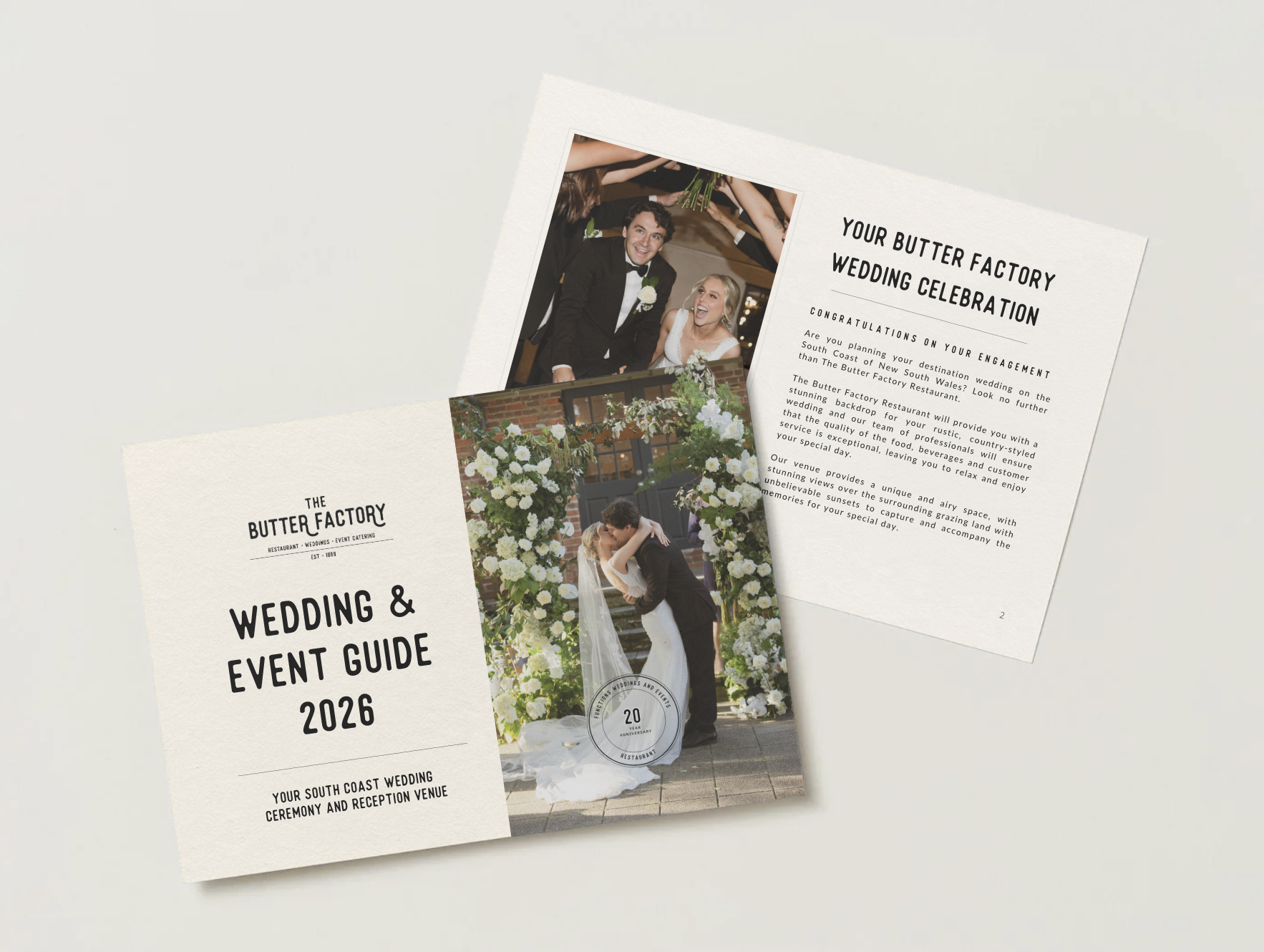 The Butter Factory Wedding and Event Guide 2026