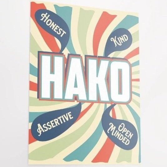 Retro HAKO Poster (no frame) $17-$19