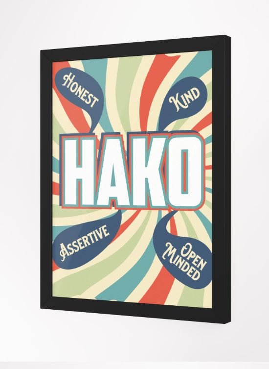 Retro HAKO Poster (framed) $40-$55