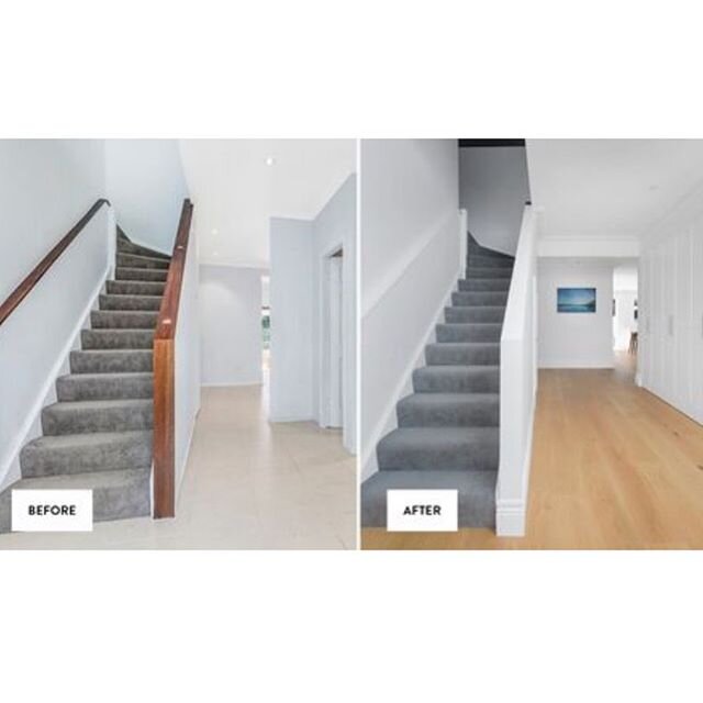 Same same but way better! Timber flooring transforms a space immediately 🤩 #wbuilt #transformation #fromdrabtofab