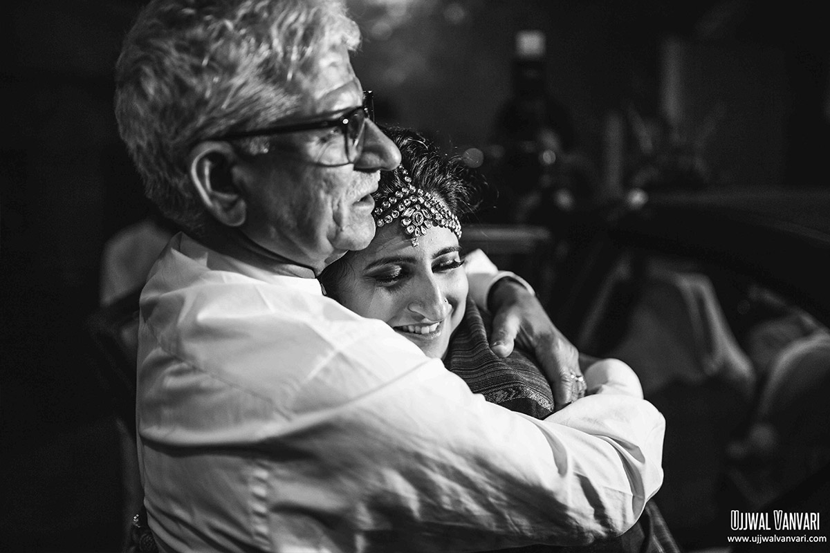 Vidai moment at wedding
