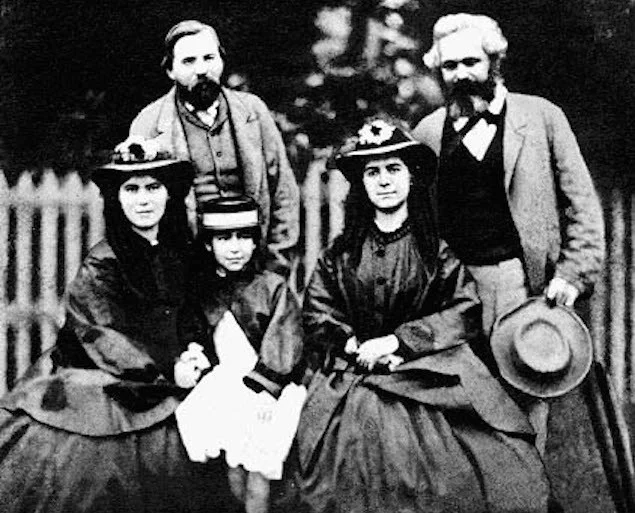 The Marx Family w/ Engels