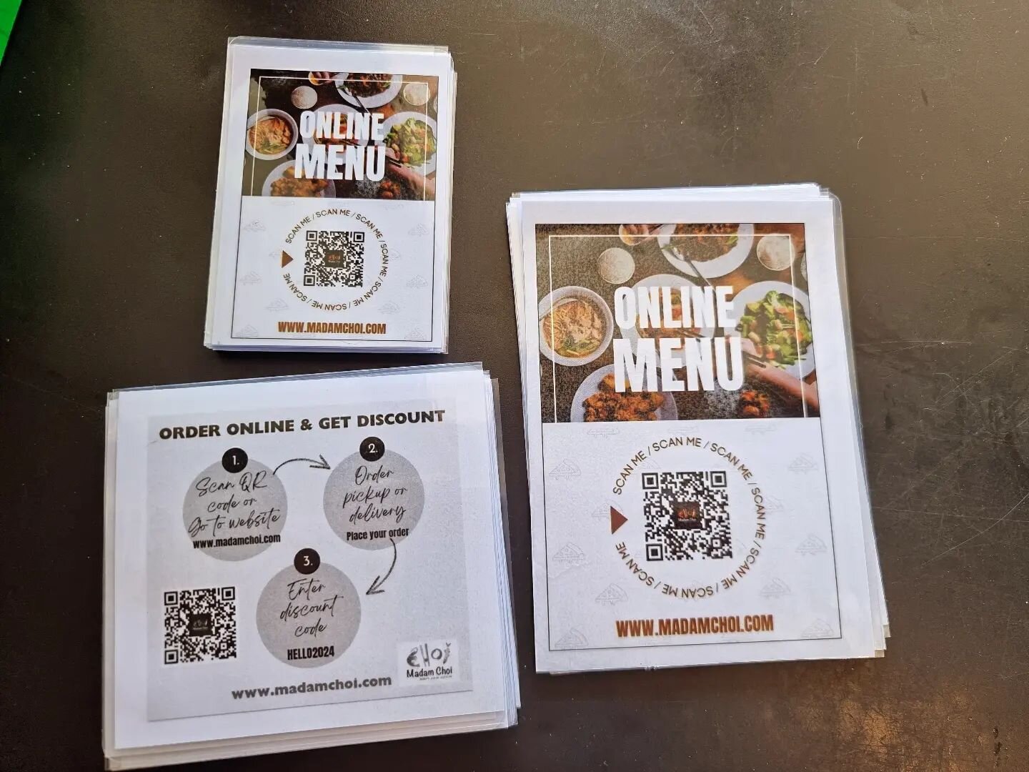 Many have asked for a take-home takeaway menu. We have prepared for the menu in a new way. 
1. You can simply scan the QR code which will take you to online ordering platform directly.
2. You can go to our website www.madamchoi.com to see the new pos