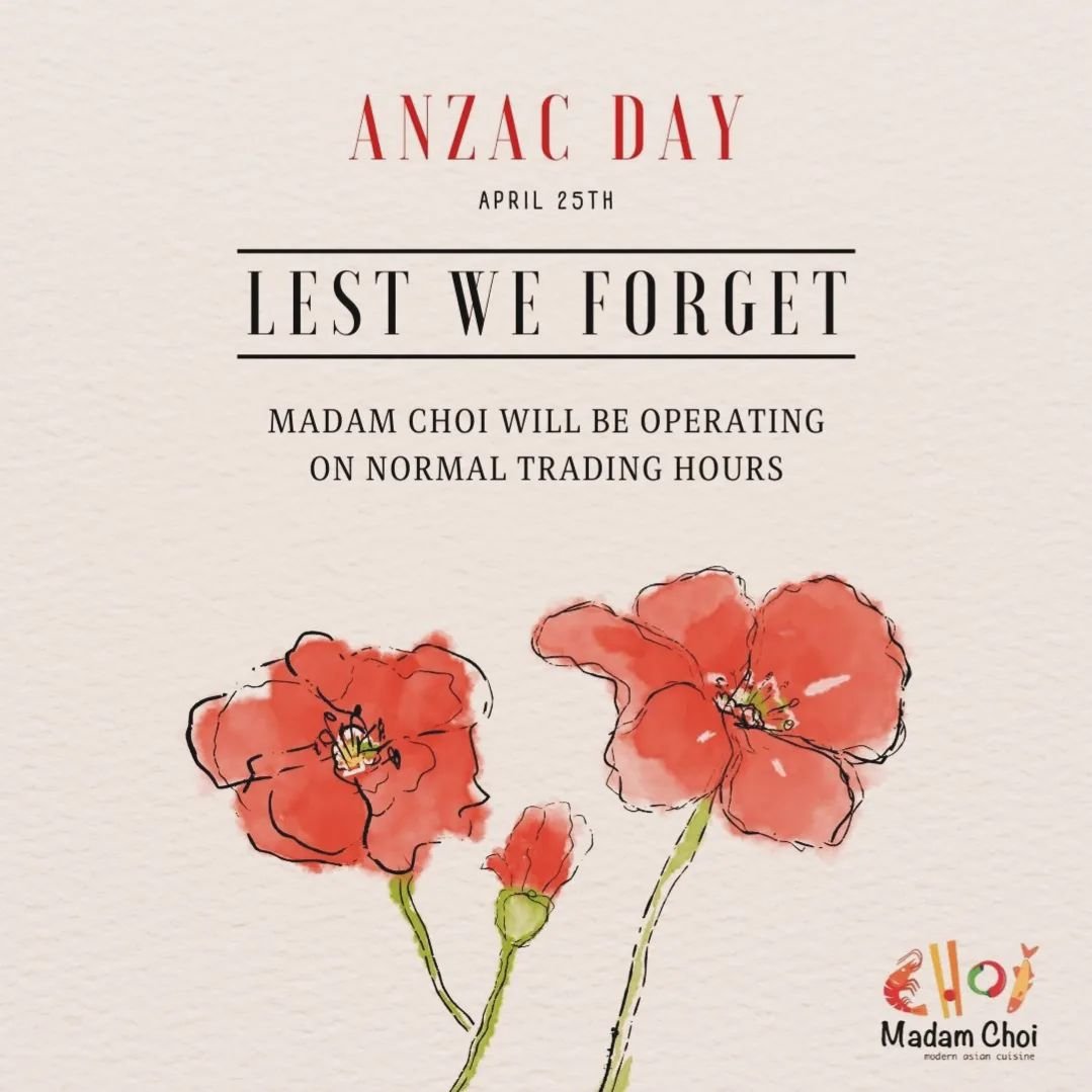 We will be open as usual - ANZAC Day

#asianfood #chinesefood #Thirroul #open #anzacday #trading #Wollongong #dining #takeaway #delivery
