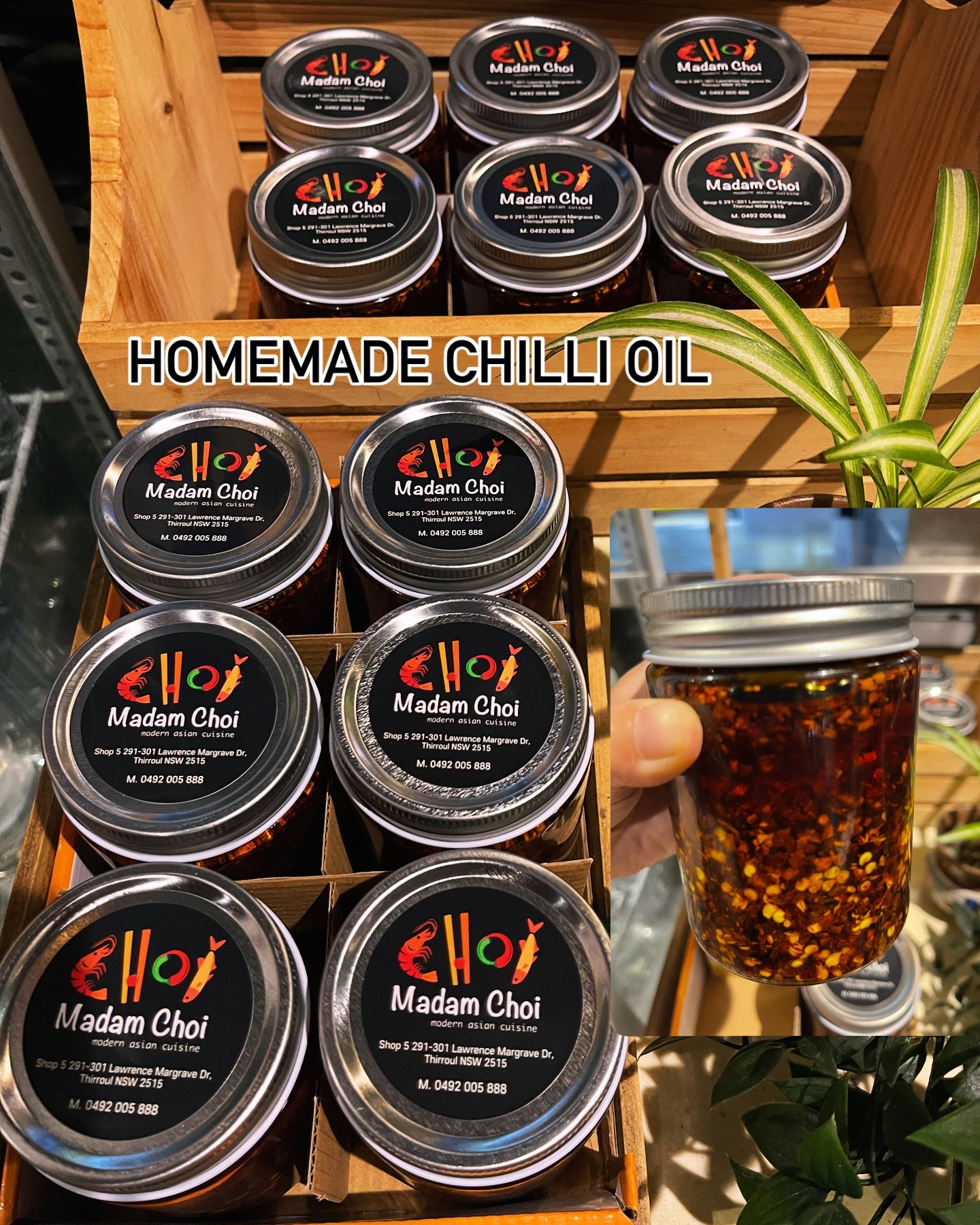 A new batch of Madam Choi homemade Chilli Oil is released!