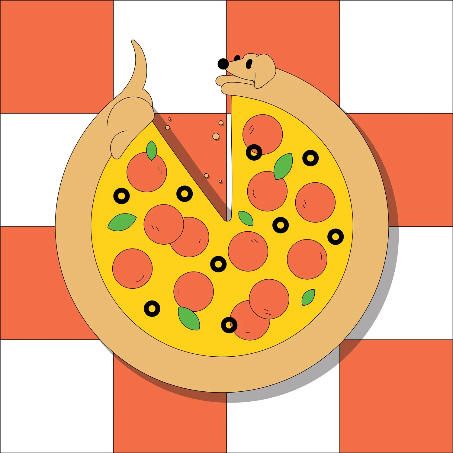 Take a Pizza my art exhibtion