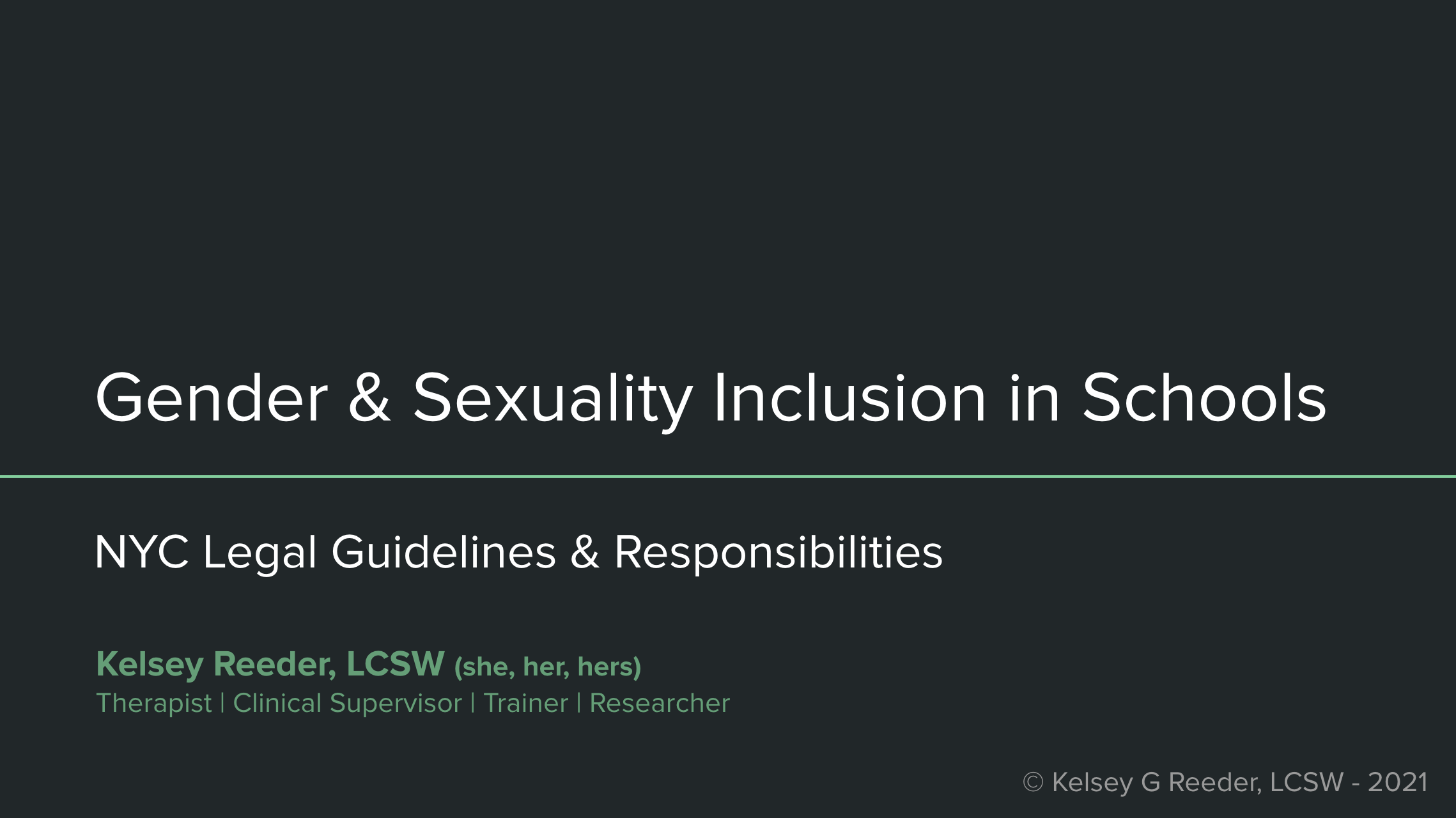 Gender &amp; Sexuality Inclusion in Schools: NYC Legal Guidelines &amp; Responsibilities