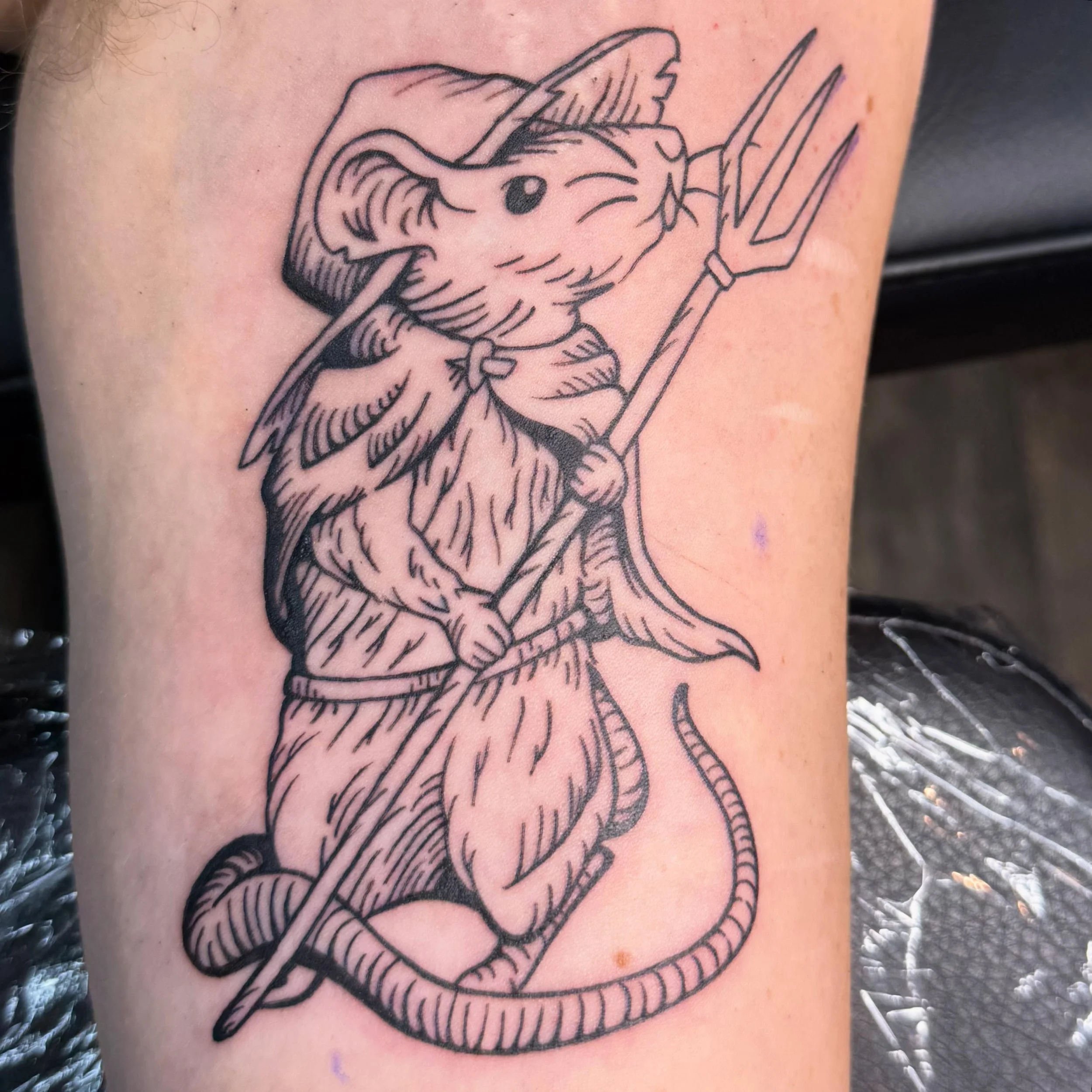 A cute lil rat for Jena, a rose for Clarissa, and some freehand additions for Amy! Huge thanks again, folks!!
.
.
.
#tattoo #iowatattooartist #cedarrapidstattoo #engravingtattoo #linework
