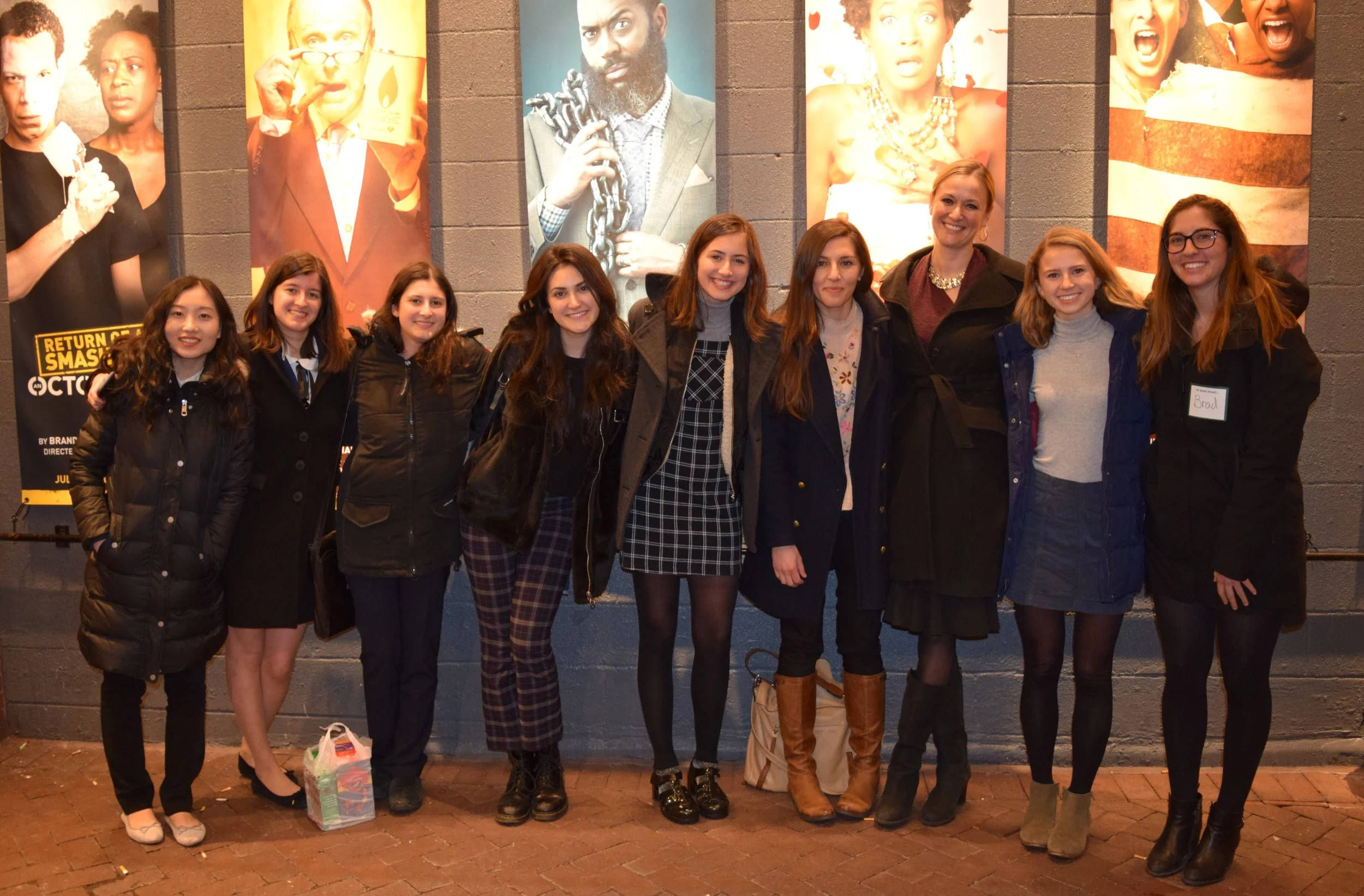 Celebrating women writers. With students after attending Danai Gurira’s Familiar play at Wolly Mammoth Theatre.