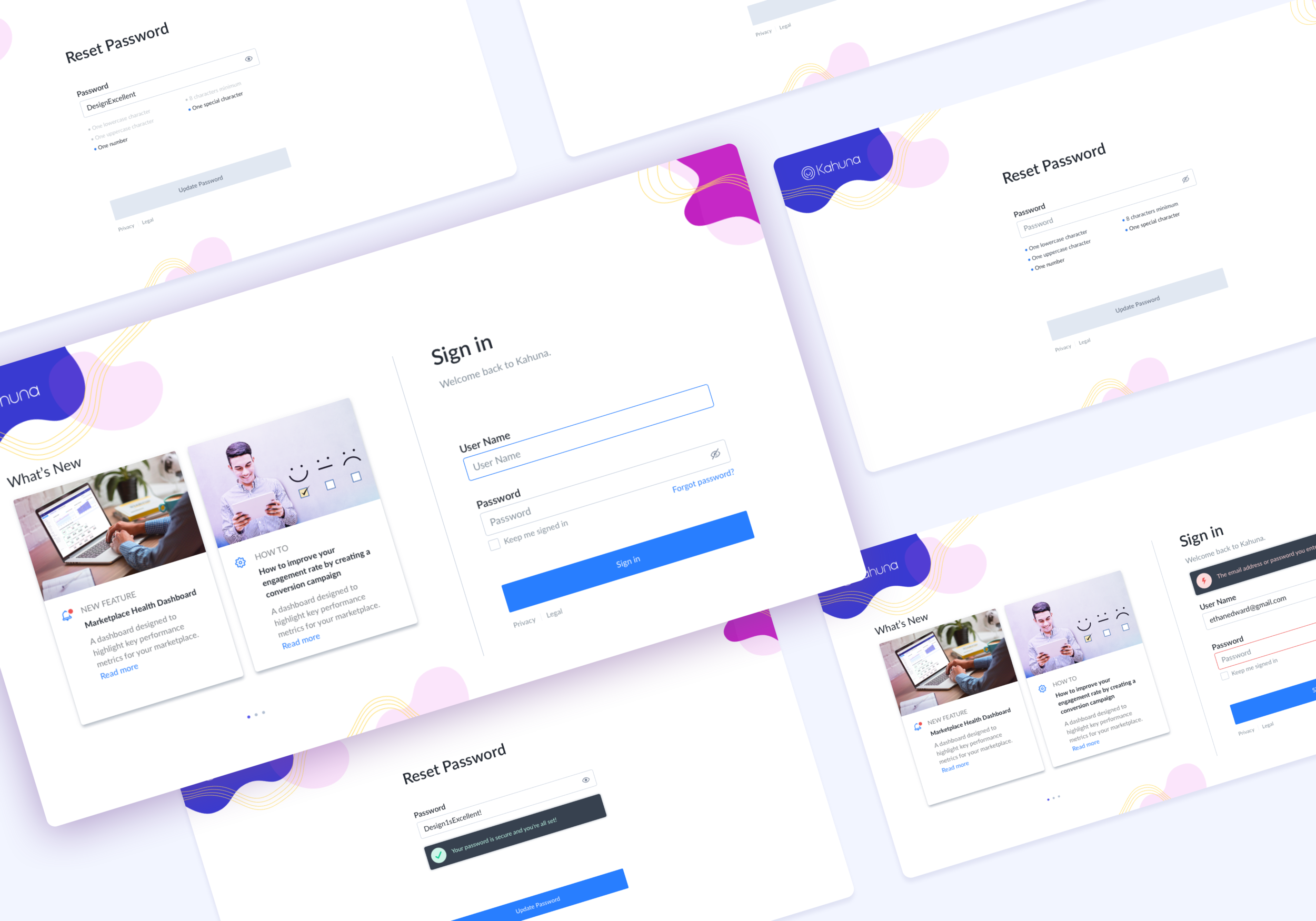Login Page Redesign — GRACE LEE