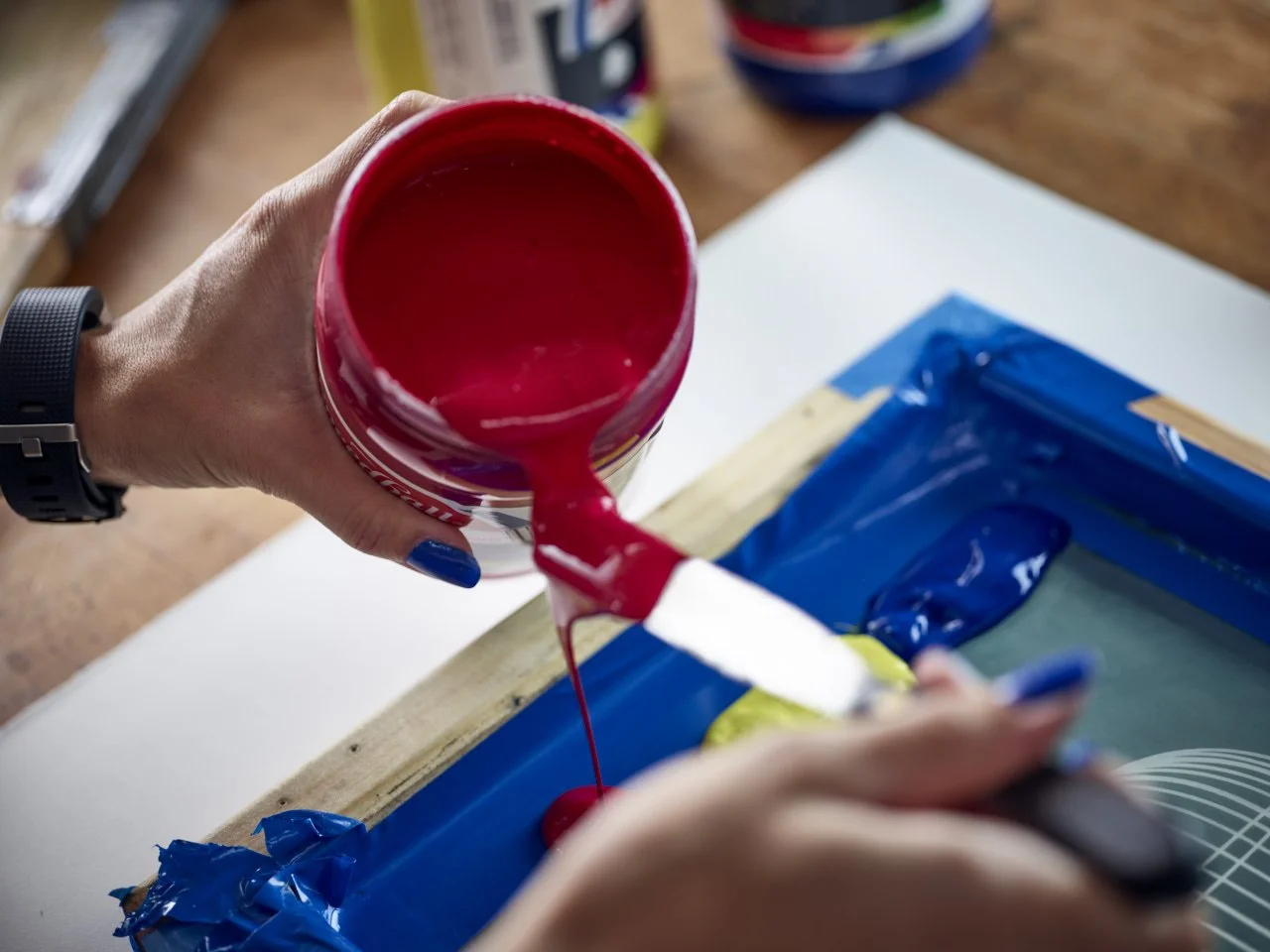 Intro. Screenprinting Workshop at Burning Bones Press