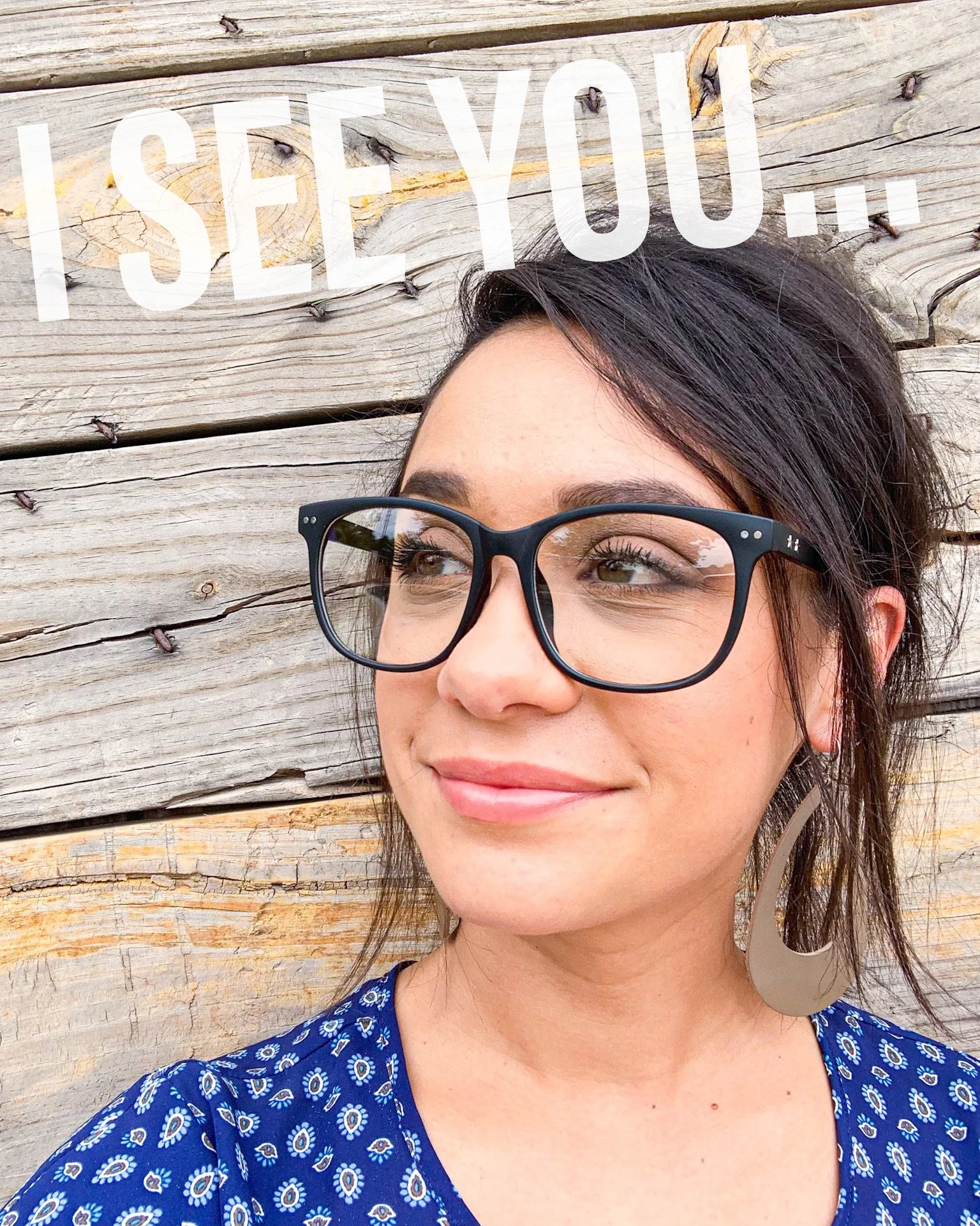 I see you…