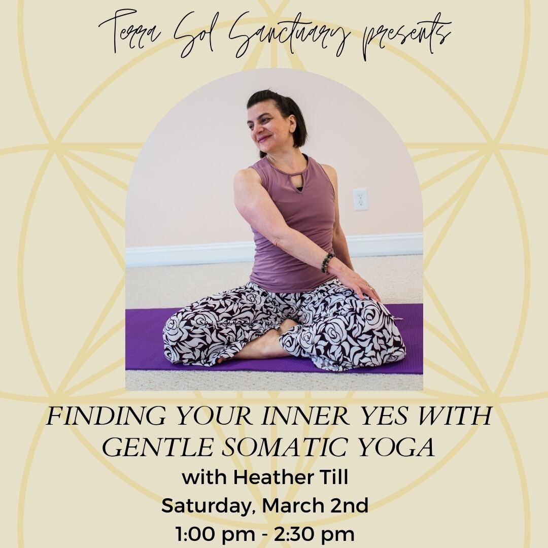 Gentle Somatic Yoga incorporates therapeutic and somatic movements that area slow, mindful and designed to help amplify your body's ability to self correct and self heal. This is a whole body, heart-based approach that invites a deeper self awareness